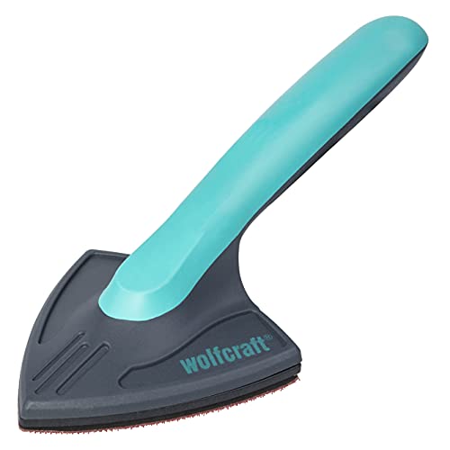 Wolfcraft 5884000 Corner Sander with 2-Component Handhold and Easy-Fixed Abrasive Disc System