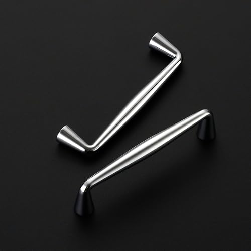 Ravinte Polished Chrome Cabinet Handles Solid Handles,3-1/2 Inch,10 Pack - color: Polished Chrome, size: 3-1/2 Inches Hole Center