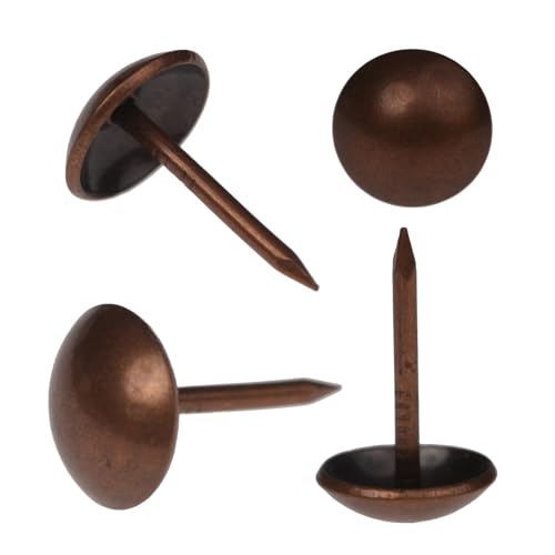 Upholstery Tacks for Furniture Upholstery Nails Tacks for Decorative 100Pcs - color: Red Copper