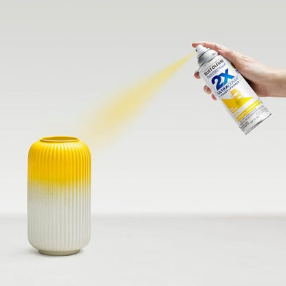 Rust-Oleum Painter's Touch 2X Ultra Cover Spray Paint, Gloss Sun Yellow