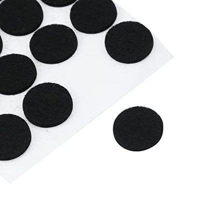 Antrader 160 Pack 0.7 Inch Self-Stick Furniture Round Felt Pads,Black - color: Black, size: 0.7" Dia. Round
