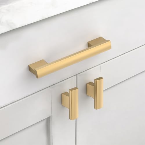 Champagne Bronze Cabinet Handles Kitchen Pulls 4 Inch 12 Pack - color: Champagne Bronze, size: 4 Inch Hole Center