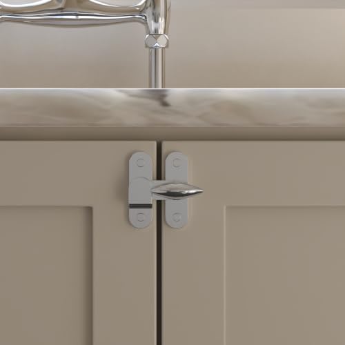 EROTAS Chrome Brass Cabinet Latch for Cupboard, Small Door, Window - color: Chrome