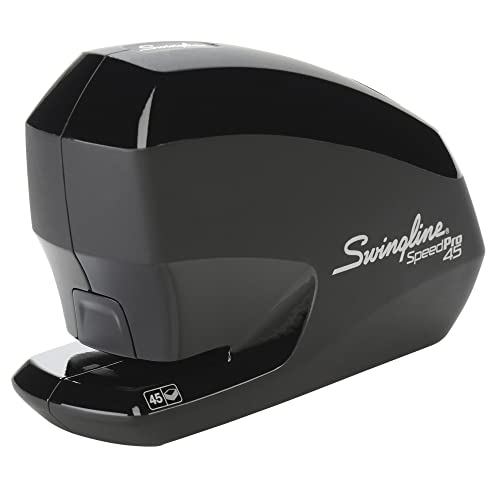 Swingline Electric Stapler, Speed Pro 45, 45 Sheet Capacity, Black (S7042155) - size: 45 sheets, style: Stapler