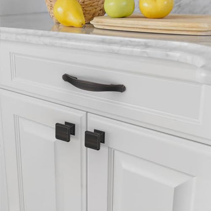 Amerdeco 10 Pack Oil Rubbed Bronze Cabinet Pulls 3 Inch(76mm) Hole Center Drawer Pulls Cabinet Hardware Kitchen Cabinet Handles for Bathroom Dresser Pulls ZH0068 - color: Oil Rubbed Bronze, size: 3"/76MM Hole Center