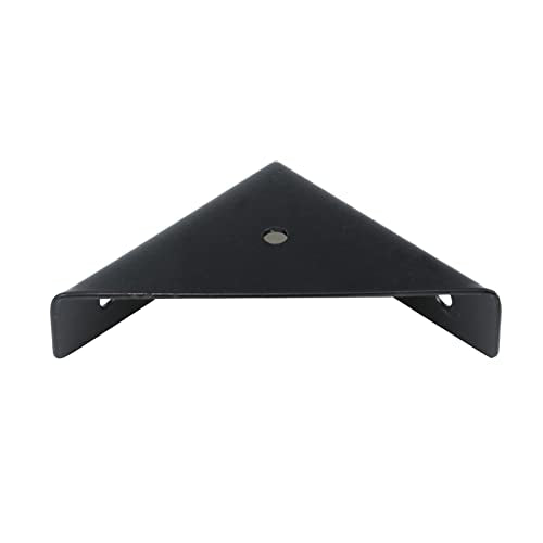 Dnyta 90 Degree Bracket Heavy Duty, 4 Pack Triangle Shelf Brackets, Black - style: 4pcs