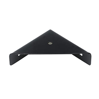 Dnyta 90 Degree Bracket Heavy Duty, 4 Pack Triangle Shelf Brackets, Black - style: 4pcs