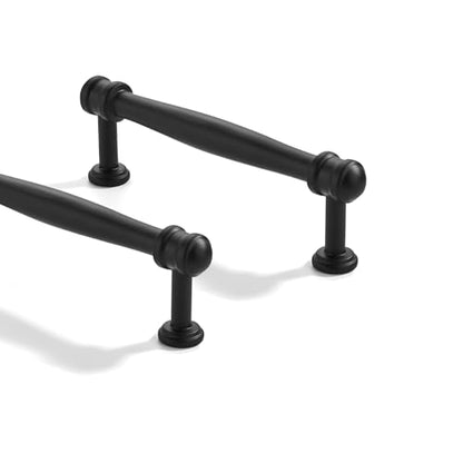 10 Pack 3-1/2 inch(89mm) Center to Center Black Cabinet Pulls Solid Cabinet Hardware Heavy-Duty Drawer Pulls Kitchen Handles for Cabinets Cupboard Handles - color: Black, size: 3-1/2 inch(89mm)Center to Center, style: 10 Pack