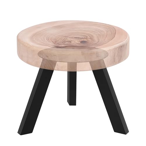 NXN-HOME 19 inch Round Plate Table Base Legs, Coffee Table Legs, Bench Metal Legs, Mid Century Home DIY Projects Black Furniture Legs(19”H x 14”W) - size: 19 inches - Round