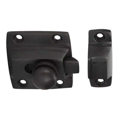 A29 Cabinet Latch, Solid Brass, Twist Knob Design, Oil Rubbed Bronze - color: Oil Rubbed Bronze
