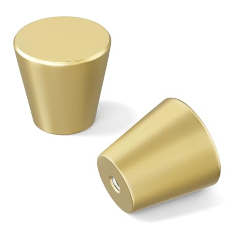 homdiy 15 Pack Gold Dresser Knobs Small Gold Drawer Knobs - color: Matte Gold