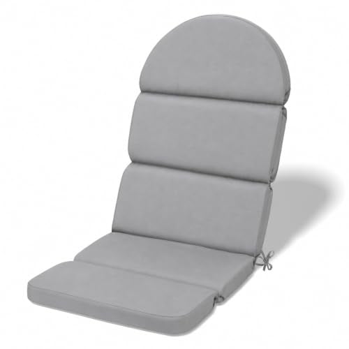 Adirondack Chair Cushion, 50x20 in Outdoor Rocking Seat Pad, 1 Pack - color: Gray, size: 1 pack