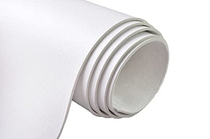 Wento 2.0mm Thick Faux Leather 54''x12'' Vinyl Elephant Skin for Purses Making Leather Straps - color: White, size: 54''x12''