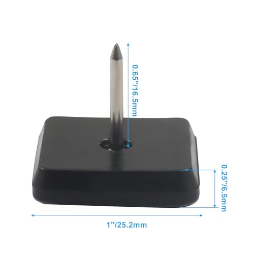 Teflon Furniture Sliders, 1 inch (25 mm) Square, 20 Pcs - size: 1 inch (25mm)