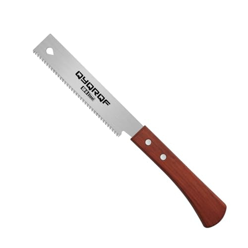 Small Hand Saw, 6" Pull Saw with 17TPI Flexible Trim Saw SK5 Flush Cut Saw for Woodworking Garden Pruning Carpentry or DIY Projects
