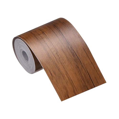 MECCANIXITY Wood Grain Repair Tape, 2 Inch x 16 Feet Self Adhesive Wood Grain Tape Multi-Purpose Wallpaper Border Trim for Furniture Floors Windows Doors Tables Home, Light Brown - color: Light Brown, size: 2 Inch x 16 Feet