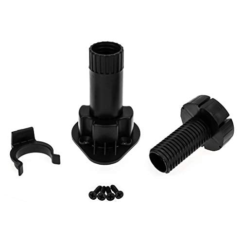 Adjustable Cabinet Levelers, 3.9-5 Inch, Black, 12Pcs - size: 3.9-5 Inch