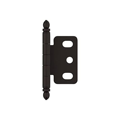 Amerock 3/4" Partial Wrap Oil-Rubbed Bronze Decorative Cabinet Hinge - color: Oil Rubbed Bronze