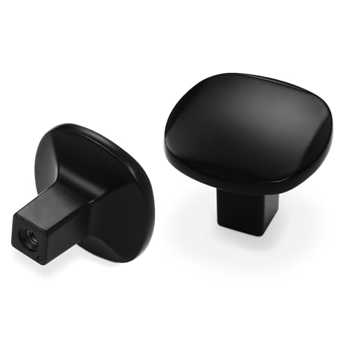 10 Pack Matte Black Kitchen Cabinet Knobs - color: Matte Black, size: Knob