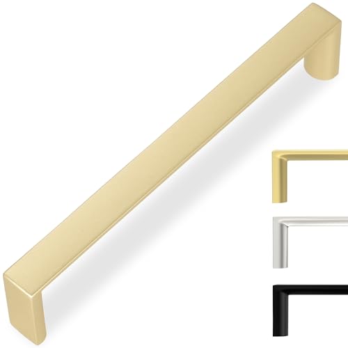 Brushed Gold Kitchen Cabinet Pulls 5 Inch 10 Pack - color: Brushed Gold, size: 5'' Hole Center(128mm)