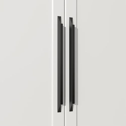 Goldenwarm 25 Pack Black Cabinet Handles, 7-1/2" Hole Center Finger Pulls - color: Black, size: 7-1/2in Hole Centers