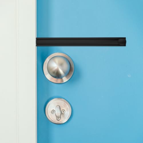 Bitray Slide Bolt Latch of Copper 6 Inch Equipped with Strike Plate&Screws Black Retro Track Door Bolts 2 Sets - style: 2pcs/Black/6inch