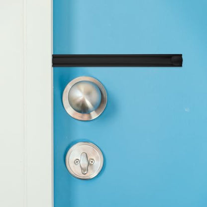 Bitray Slide Bolt Latch of Copper 6 Inch Equipped with Strike Plate&Screws Black Retro Track Door Bolts 2 Sets - style: 2pcs/Black/6inch
