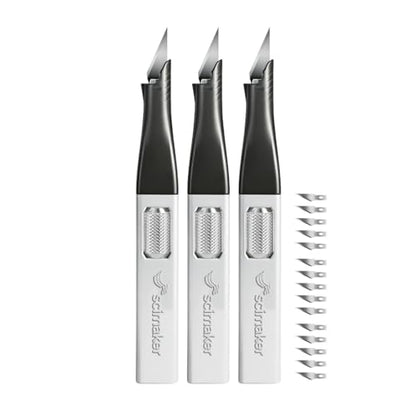 Precision Craft Knife, #11 Blade Storage, 3-Pack Silver - color: Silver*3pcs