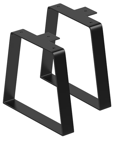 Metal Short Table Legs 8 Inch, Trapezoid Desk Legs DIY Sofa/Bench/Stool - size: 8 Inch Legs