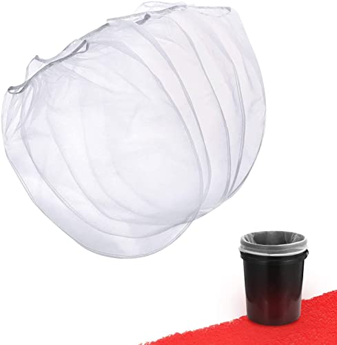 Paint Strainer Bag, 5 Gallon Paint Strainer with Elastic Top Opening White Fine Mesh Filters Bag for Paint Gardening (5 Pieces) - size: 5 Piece