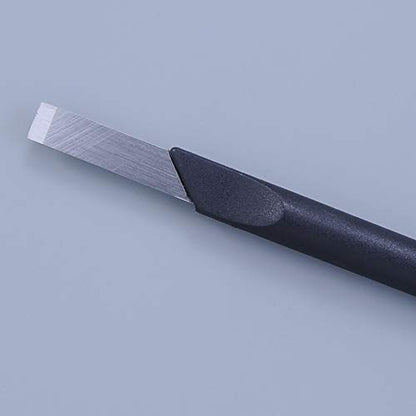 ALLEX Japanese Exacto Craft Knife with Cap Cover [0.2" Flat Chisel Blade] - Hobby Knife for Crafting, Art, Model Kit - Sharp Japanese Stainless Steel & Heavy Duty Fixed Blade - Made in Japan - color: Chisel Blade