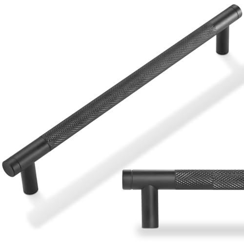 10 Pack 7.5 Inch Matte Black Kitchen Cabinet Handles - color: Matte Black, size: 7-1/2'' Hole Center(192mm)
