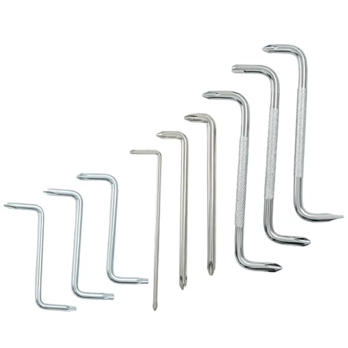 9Pcs Right Angle Screwdriver Set