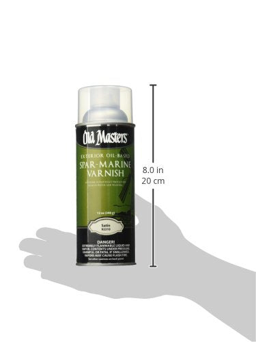 OLD MASTERS 92310 Spar Varnish, 12 oz, Satin