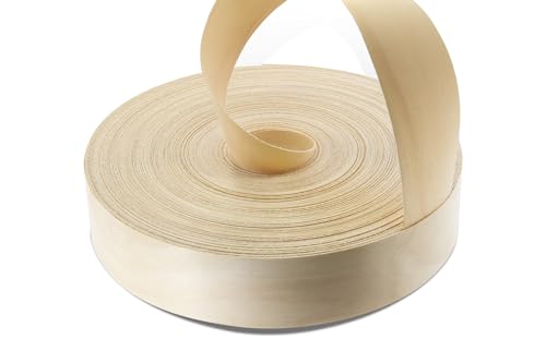 2 inch Real Maple Wood Pre-Glued Veneer Edging Tape – 250 ft Trade Roll – Iron-On Wood Application - size: 2"