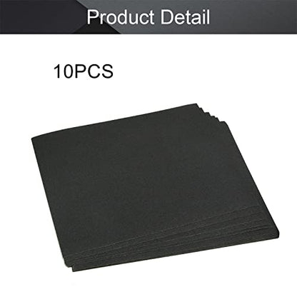 Utoolmart 180 Grits Sanding Sheets Wet Dry Silicon Carbide Sandpaper for Wood Furniture Metal Automotive Polishing 10pcs - color: 10pcs, size: 180 Grit