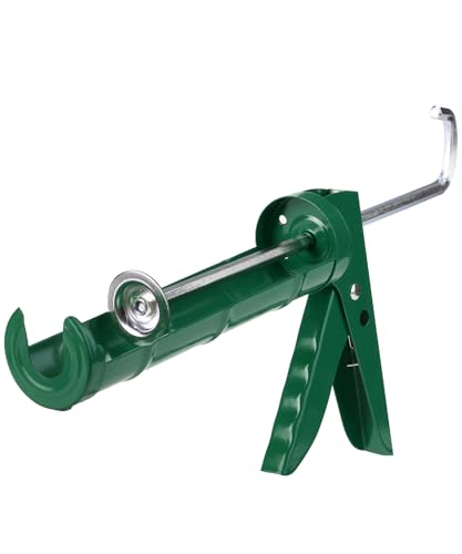Bates- Caulking Silicone Gun, 10:1 Thrust Ratio, Hand Caulking Guns, No Drip - color: Deep Green, size: 1 Pack