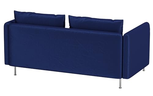 Heavy Velvet SODERHAMN Sofa Cover Compatible with IKEA with Arms Slipcover - color: Velvet Blue, size: Sofa + Arms