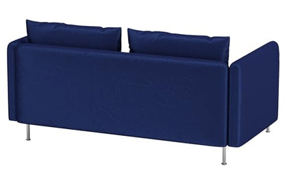 Heavy Velvet SODERHAMN Sofa Cover Compatible with IKEA with Arms Slipcover - color: Velvet Blue, size: Sofa + Arms