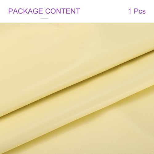 DMiotech 1 Pack 14 Inch x 53 Inch Faux Leather Sheet Furniture Cover Napa Skin Yellow PU Leather Roll for Handmade DIY Craft Projects - color: Yellow