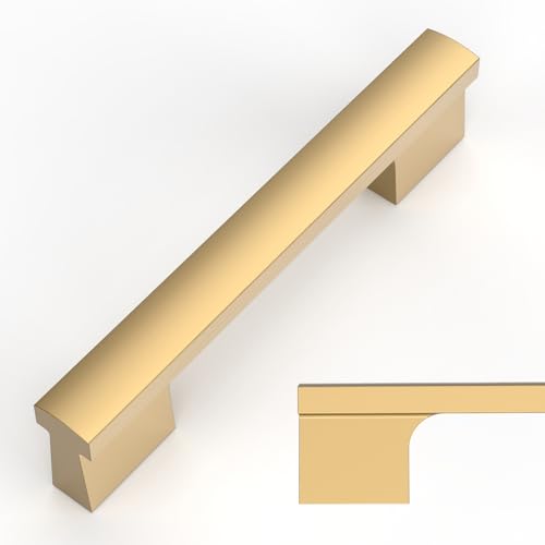 Amerdeco 10 Pack Champagne Bronze Cabinet Pulls 3.75 Inch(96MM) Hole Centers Kitchen Cabinet Handles Hardware Kitchen Handles for Cabinets Cupboard Handles Drawer Pulls ZH0026 - color: Champagne Bronze, size: 3.75"/96MM Hole Center, style: 10 Pack