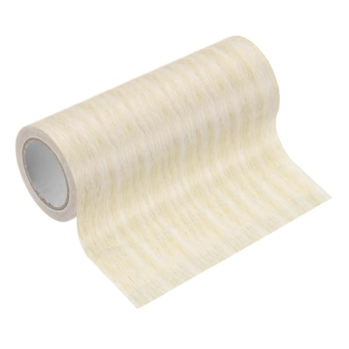 PATIKIL Wood Grain Tape 5.9" x 15 Ft, Self-Adhesive Wood Texture Repair Tape Realistic Wood Effect Contact Paper Patch for Furniture Cabinets Floor Walls Home Decoration, Light Yellow Oak - color: Light Yellow Oak, size: 5.9" x 15 Ft