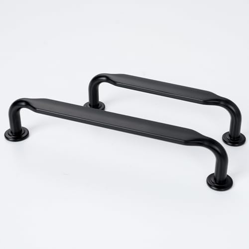 10 Pack 6-1/4 inch Matte Black Kitchen Cabinet Handles - color: Matte Black, size: 6-1/4'' Hole Center(160mm)