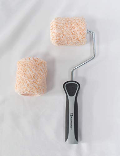 ROLLINGDOG 3" Small Paint Roller Cover Refills - color: 2pc paint roller covers orange