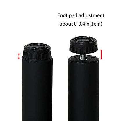 Yidi Metal Furniture Legs 4 Inch DIY Coffee Table Furniture Bench Industrial Cast Coffee Table Legs,Black 4PCS(4" Hx2 W) - color: 7black