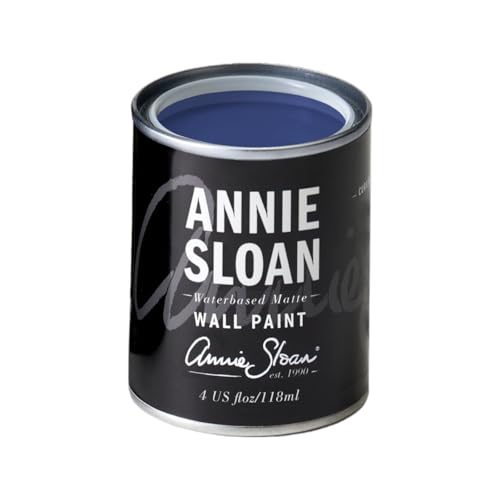 Annie Sloan Wall Paint (Napoleonic Blue, 4 Fl Oz Tester) - color: Napoleonic Blue, size: 4 Fl Oz (Pack of 1)