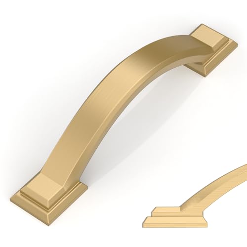 Amerdeco 10 Pack Champagne Bronze Cabinet Pulls 3" - color: Champagne Bronze, size: 3" hole center