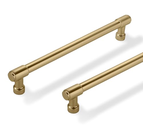 Solid Heavy Duty Jasper Pulls 10 Pack Champagne Bronze Cabinet Pulls 6 Inch Hole Centers for Kitchen Cupboard Handles Modern Drawer Pulls Bathroom Champagne Brass Cabinet Pulls - color: Champagne Bronze, size: 6 inch(152mm) Hole Center