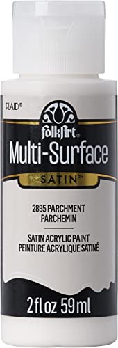FolkArt Multi-Surface Paint in Assorted Colors (2 oz), 2895, Parchment - color: Parchment, size: 2 Fl Oz (Pack of 1)