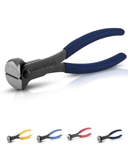 Bates- Nail Puller, Navy Blue, Nail Remover Tool, Cutting Pliers, Carpenter Tools, Staple Puller, Nail Puller Tool, End Cutting Pliers, Nail Pliers, Nail Pulling, Nail Puller Pliers, Nippers Tool - color: Navy Blue, size: 7", 1 Pack